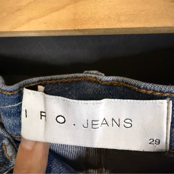 IRO High Rise Blue Distressed Jeans - Picture 4 of 10